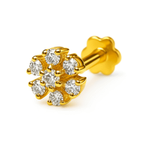 18k diamond nosepin
