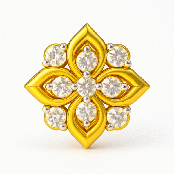 Diamond NosePin | 9 Vvs  .08 ct | Tibras - Image 2
