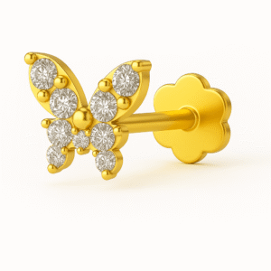 Diamond NosePin | Butterfly | 18k .07ct