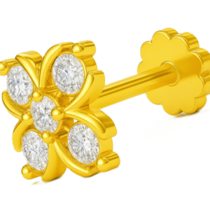 Diamond NosePin 18k | .08Ct | Vvs | Certified | 4-Diamond