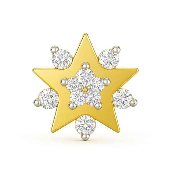 Diamond NosePin | Star | .06Ct | 18k - Image 2