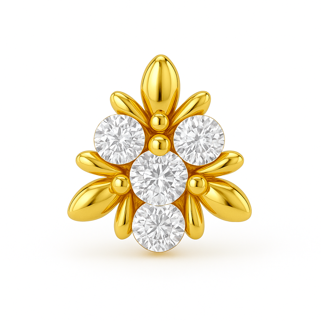 4DiamondNosePin|18k