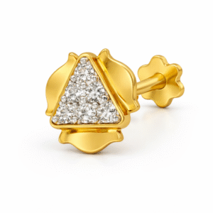 22K Hallmarked Gold Screw-Back Nose Pin (4 mm)